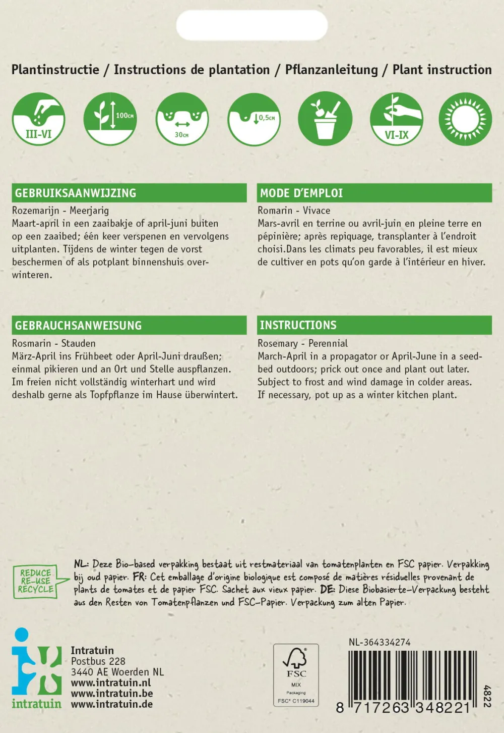 Rosmarin (Rosmarinus officinalis) Samen Kräutersamen|Saatgut