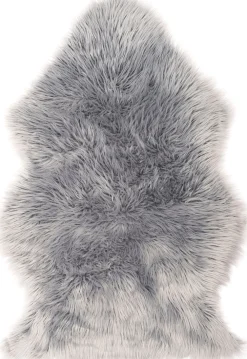 Online Schaffell-Imitat grau 58 x 90 cm Tier- & Schaffelle