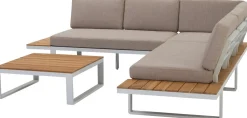 Hot 4-Sitzer Loungeset Orfeo Aluminium weiß Lounge-Sets|Lounge-Sets