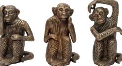 Best Skulptur Affe Jip gold 13 x 9 x 17 cm Dekofiguren & -Objekte