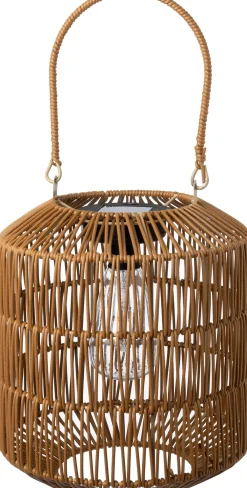 Solar Windlicht braun D 24 H 30 cm Solar Gartenleuchten|Tischleuchten