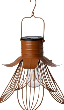 Sale Solarleuchte Cuzco braun D 28 H 25 cm Außenleuchten Hängend