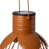 Solarleuchte Cuzco braun D 21 H 23 cm Außenleuchten Hängend