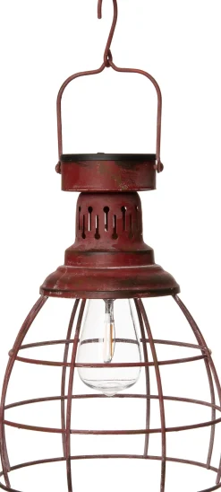 Online Solarleuchte D 21 H 30 cm rot Solar Gartenleuchten|Außenleuchten Hängend