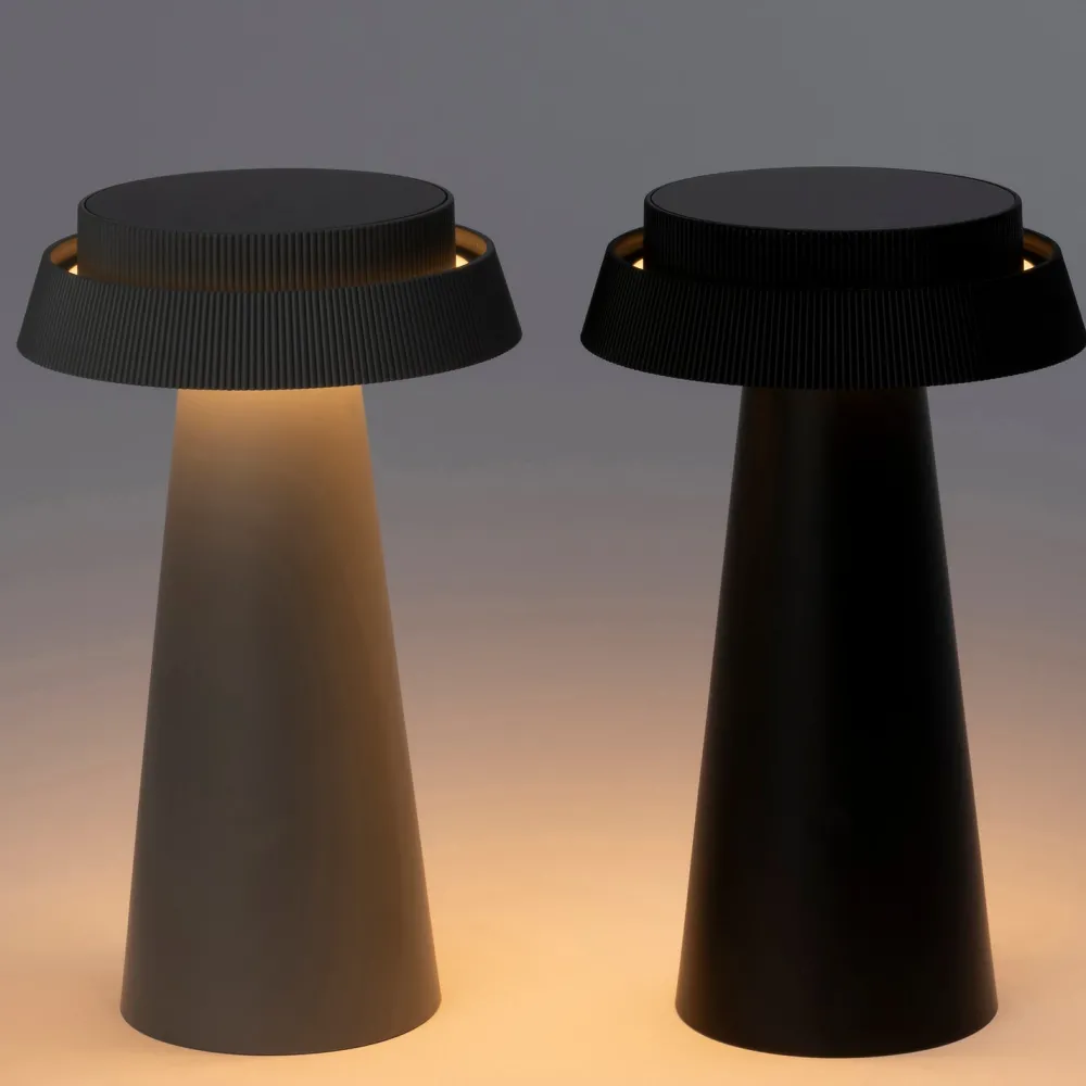 Online Solar-Tischleuchte Pau schwarz D 14 H 23 cm Solar Gartenleuchten|Tischleuchten