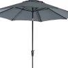 Discount Sonnenschirm Trinidad grau 80+UV D 250 cm Sonnenschirme