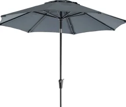 Discount Sonnenschirm Trinidad grau 80+UV D 250 cm Sonnenschirme