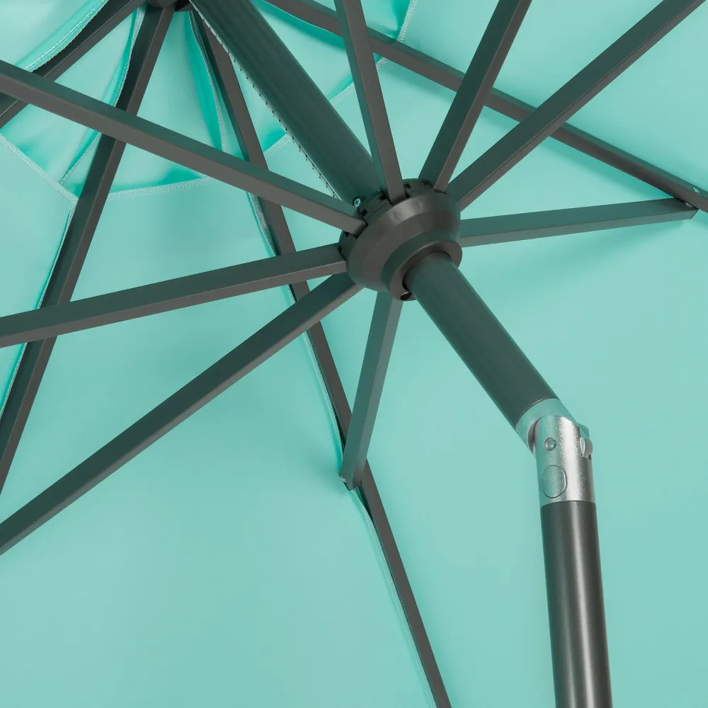 New Sonnenschirm Trinidad hellblau 80+UV D 300 cm Sonnenschirme
