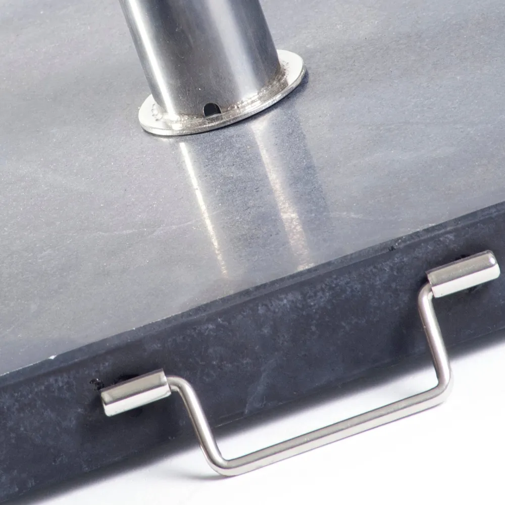 Sale Sonnenschirmständer 30 kg schwarz 45 x 45 x 5,5 cm Sonnenschirmständer