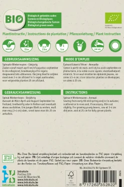 Hot Spinat (Spinacia oleracea 'Securo') (BIO) Samen Gemüsesamen|Saatgut