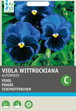 Sale Stiefmütterchen dunkelblau (Viola wittrockiana 'Alpensee') Blumensamen Saatgut|Blühende Pflanzen