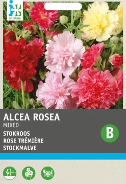 Sale Stockmalve (Althaea rosea 'Summer Carnival') Blumensamen Saatgut|Blühende Pflanzen