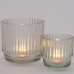 Best Teelichthalter Ties transparent D 12 H 12 cm Teelichthalter