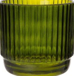 Online Teelichthalter Ties grün D 9 H 8 cm Teelichthalter