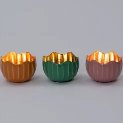 New Teelichthalter Sten rosa D 10 H 7 cm Teelichthalter|Kerzenständer