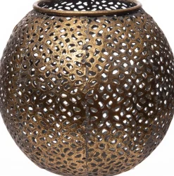 Clearance Teelichthalter Dana gold D 12 H 11 cm Teelichthalter