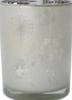 Clearance Teelichthalter Nels weiß D 7 H 8 cm Teelichthalter