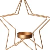 Online Teelichthalter Stern gold 18 x 6,7 x 19 cm Teelichthalter