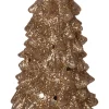 New Tischleuchte Weihnachtsbaum gold mit 1 LED warmweiß 7,5 x 7,5 x 17 cm Weihnachtsfiguren & -Objekte