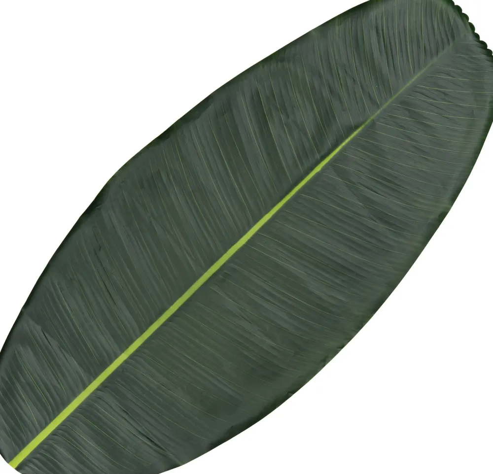 Tischläufer Bananenblatt grün 105 x 46 cm Tischwäsche