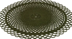 Tischset Weihnachten rund grün D 32 cm Tischwäsche