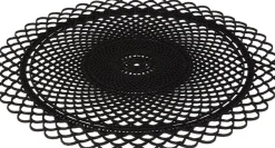 New Tischset Weihnachten rund schwarz D 32 cm Tischwäsche