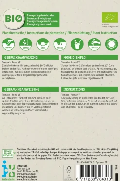 Tomate (Solanum lycopersicum 'Roma') (BIO) Samen Gemüsesamen|Saatgut