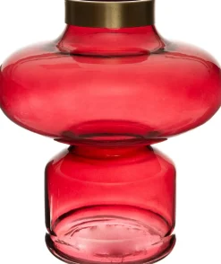 Clearance Vase Aaron rot D 15 H 29 cm Vasen & Krüge|Blumentöpfe & Pflanzgefäße