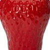 Outlet Vase Berry Erdbeere rot D 17,8 H 21,5 cm Vasen & Krüge|Blumentöpfe & Pflanzgefäße