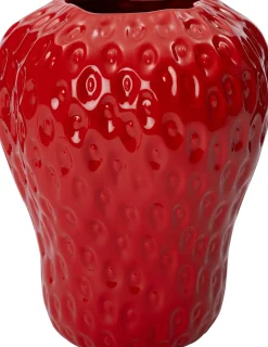 Outlet Vase Berry Erdbeere rot D 17,8 H 21,5 cm Vasen & Krüge|Blumentöpfe & Pflanzgefäße