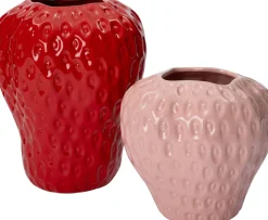 Outlet Vase Berry Erdbeere rot D 17,8 H 21,5 cm Vasen & Krüge|Blumentöpfe & Pflanzgefäße