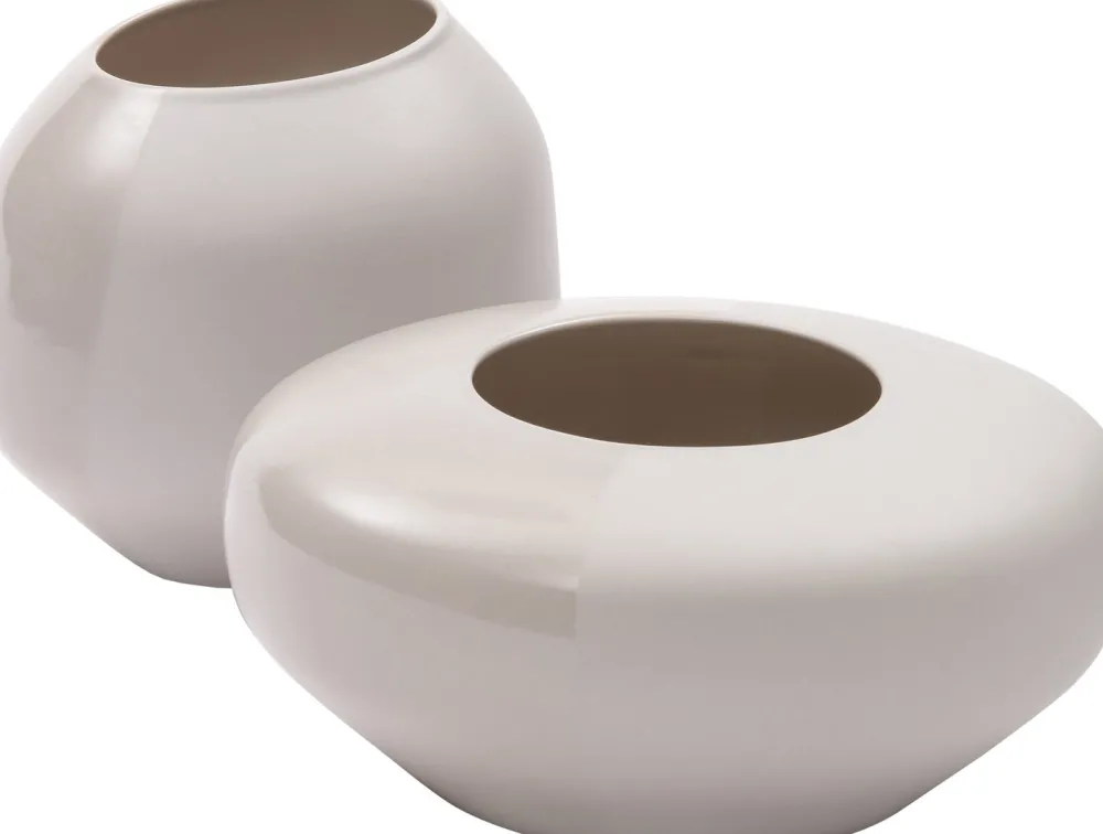 Hot Vase Blizz grau D 30 H 14 cm Vasen & Krüge|Blumentöpfe & Pflanzgefäße