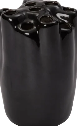 Sale Vase Cruz schwarz D 15 H 20 cm Vasen & Krüge|Blumentöpfe & Pflanzgefäße