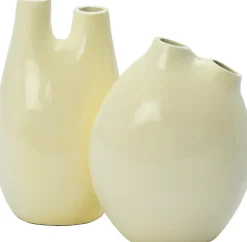 Discount Vase Jilly creme 18 x 13 x 23 cm Blumentöpfe & Pflanzgefäße|Vasen & Krüge