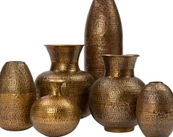 Hot Vase Kioni gold D 20 H 65 cm Vasen & Krüge|Blumentöpfe & Pflanzgefäße