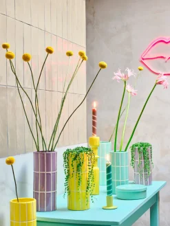 New Vase Menno gelb D 10,5 H 23 cm Blumentöpfe & Pflanzgefäße|Vasen & Krüge