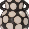 Online Vase mit Fuß Pygros schwarz / beige D 17 H 38 cm Vasen & Krüge|Blumentöpfe & Pflanzgefäße