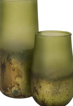 Outlet Vase Pom grün D 10 H 22 cm Vasen & Krüge|Blumentöpfe & Pflanzgefäße