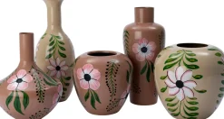 Online Vase Shain beige/grün D 25 H 25 cm Vasen & Krüge|Blumentöpfe & Pflanzgefäße