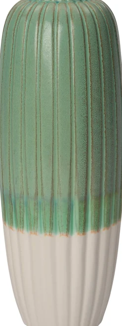 Clearance Vase Vaxjo grün/weiß D 18,5 H 50 cm Vasen & Krüge|Blumentöpfe & Pflanzgefäße