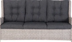 Clearance verstellbares Loungesofa 3-Sitzer Sanur braun Loungesofas|Loungesofas