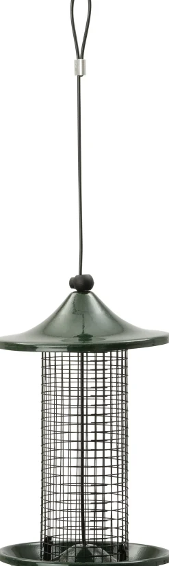 New Vogelfutterhaus Deluxe für Erdnüsse grün D 13 H 21 cm Gartenvögel|Vogelfutterhäuser