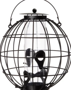 Outlet Vogelfutterspender schwarz D 21 cm H 24 cm Gartenvögel|Vogelfutterhäuser