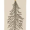New Wanddekoration Weihnachtsbaum creme 100 x 2 x 180 cm Wandteppiche|Weihnachtliche Wanddeko