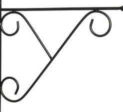 Outlet Wandhalterung schwarz 28 x 2 x 31 cm Haken & Bügel