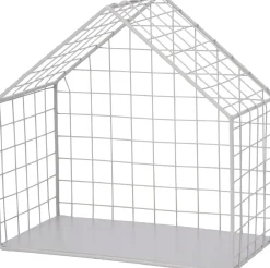 Clearance Wandregal Haus grau 31 x 15 x 31 cm Wandregale & Hakenleisten