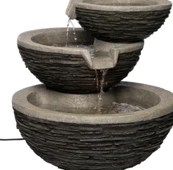 Sale Wasserspiel Norfolk mit LED-Beleuchtung 51 x 60 x 47 cm Gartenbrunnen & Wasserspiele