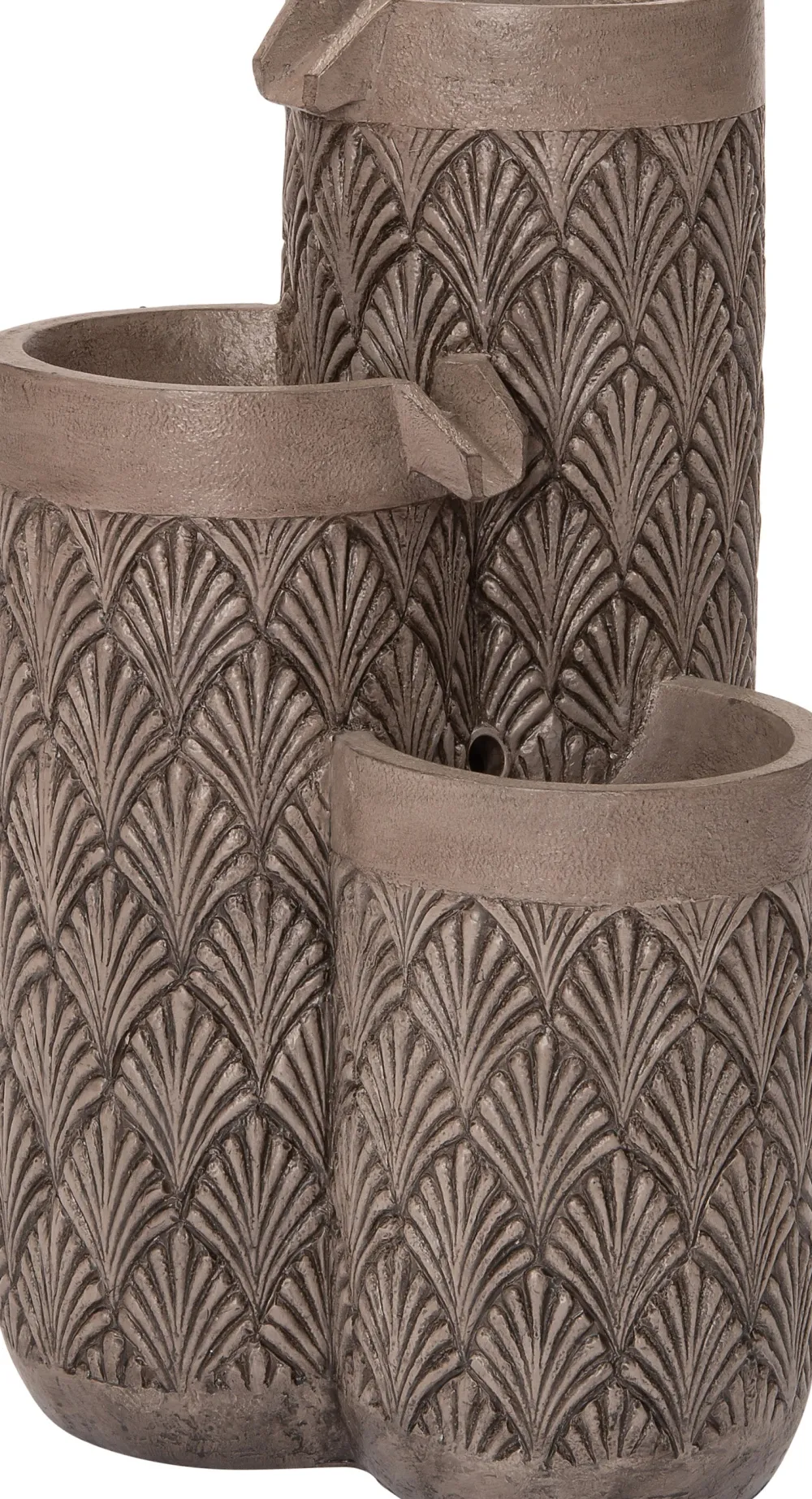 Clearance Wasserspiel Salo grau 40 x 40 x 66 cm Gartenbrunnen & Wasserspiele