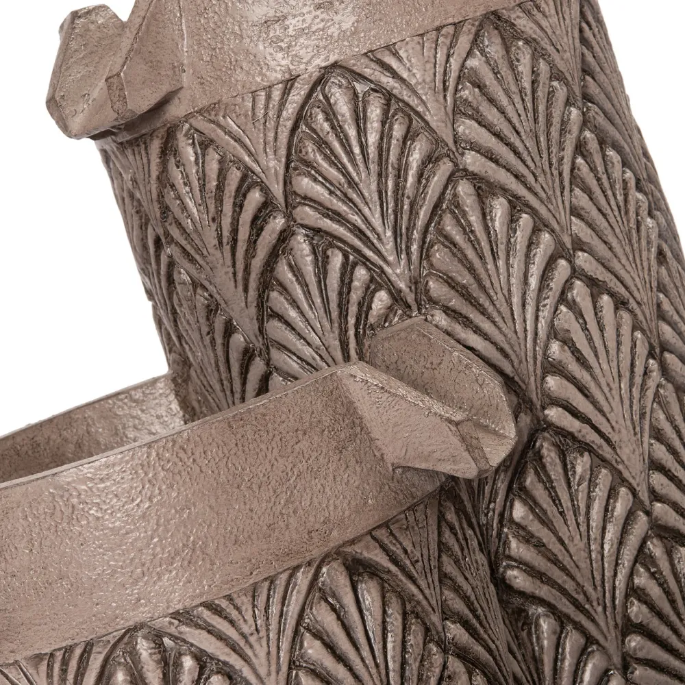 Clearance Wasserspiel Salo grau 40 x 40 x 66 cm Gartenbrunnen & Wasserspiele