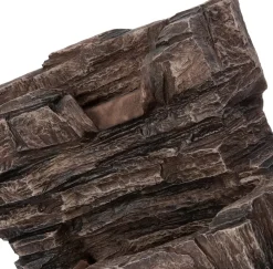 Discount Wasserspiel Thor mit LED-Beleuchtung grau 46 x 36 x 77,5 cm Gartenbrunnen & Wasserspiele